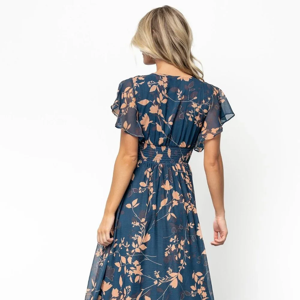 Baltic Born Lynlee Metallic Maxi Dress | Topaz Size LL - Picture 4 of 5